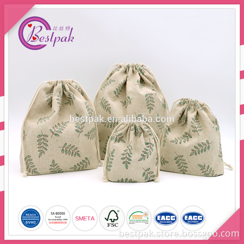 Promotional jute drawstring pouch,drawstring linen bag,bulk gift bags